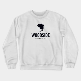 Woodside, Queens - New York (black) Crewneck Sweatshirt